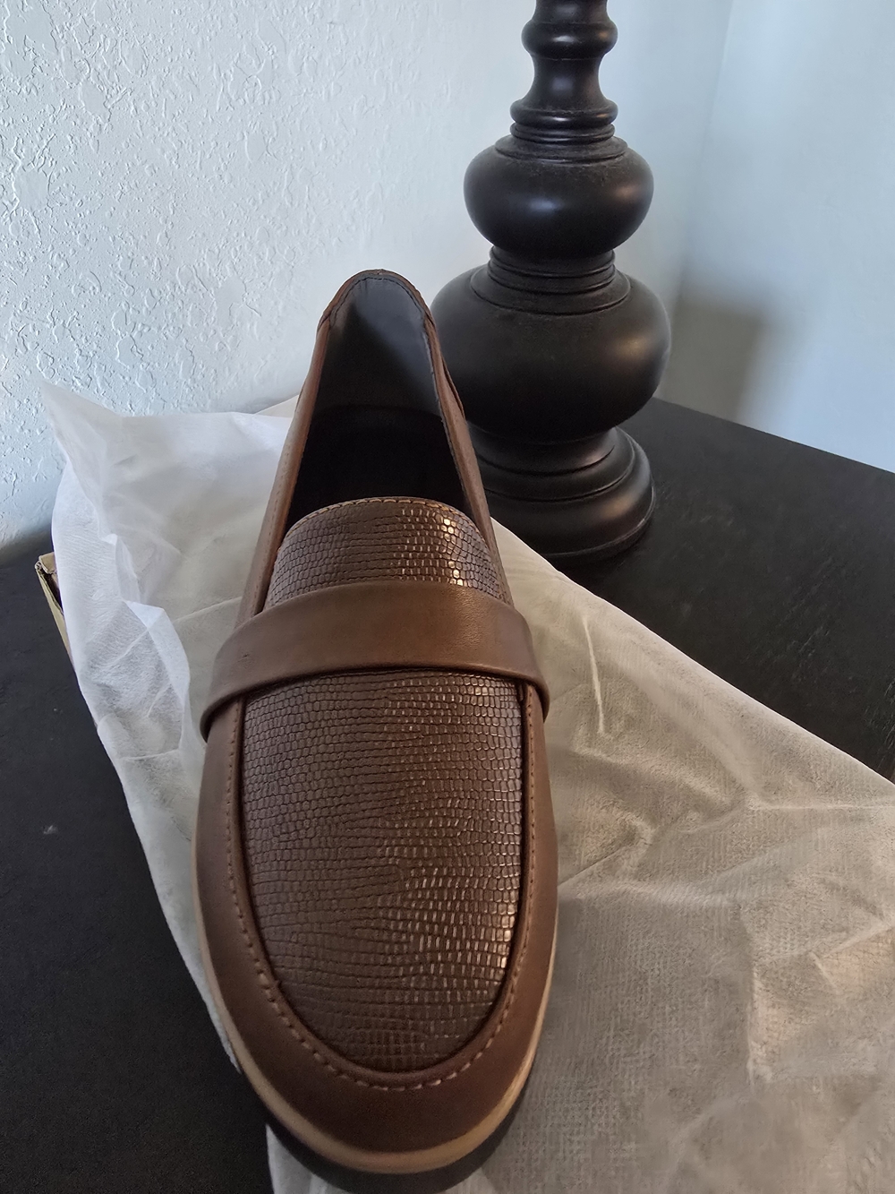 Women's Brown Casual Slip-On Loafers - Picture 6 of 9